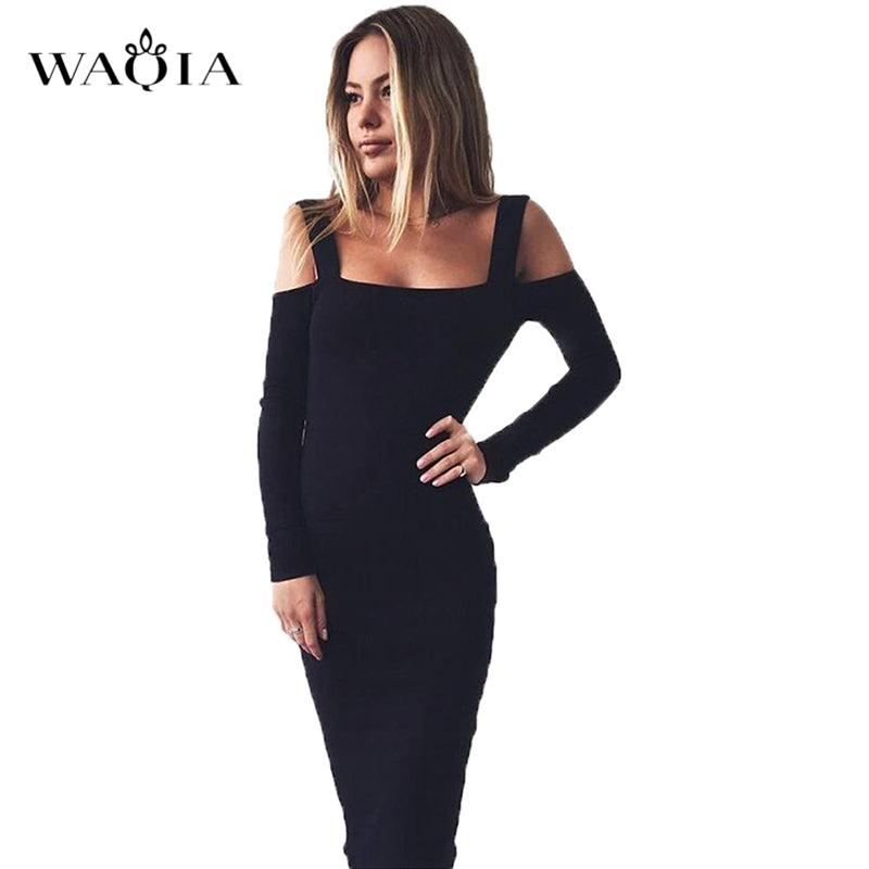 Good quality autumn and winter's Knee-Length dress suspenders Halter collar dress