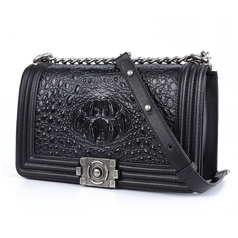 Gete 2016 new crocodile handbag inclined shoulder bag leather crocodile small perfume bag shoulder bag lady bags