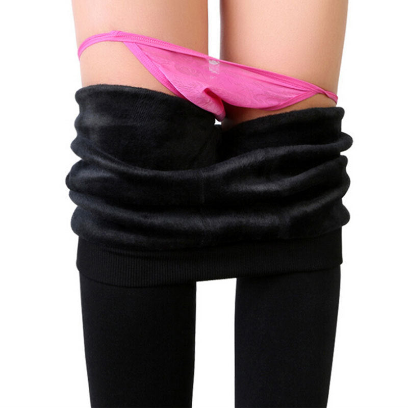 pearl cashmere leggings Cotton Flax plus thick velvet trousers warm pants fashion one