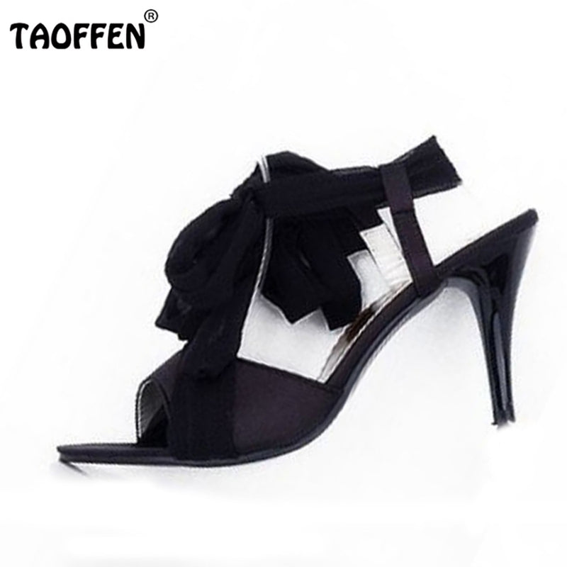 Gladiator Sandals Ladies High Heel Shoes Women Sandals Cross Strap Sexy Party Heeled Heels Shoes Footwear Size 31-43