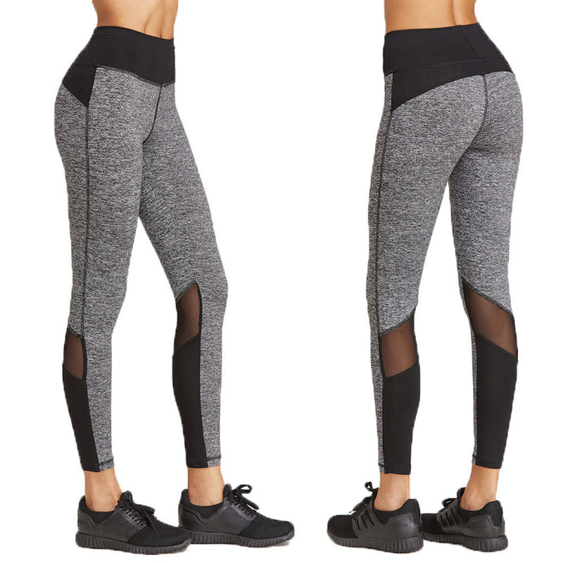 Womens Leggings sports clothing Patchwork Calzas running mujer Yoga Sports Fitness Gym Training Pants #E0