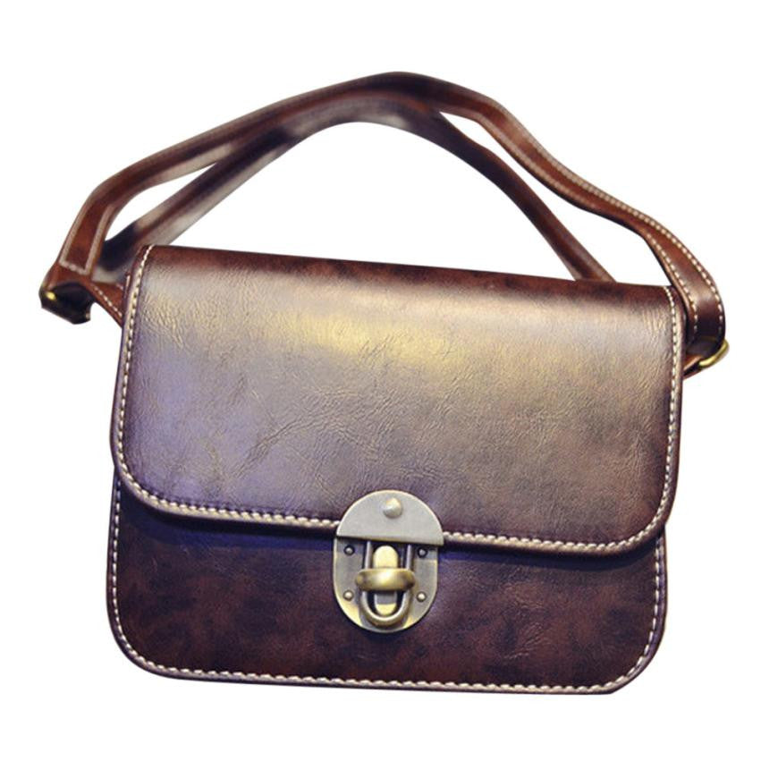 Women Fashion Retro Flap Bags Leather Casual Cross Body Shoulder Bags