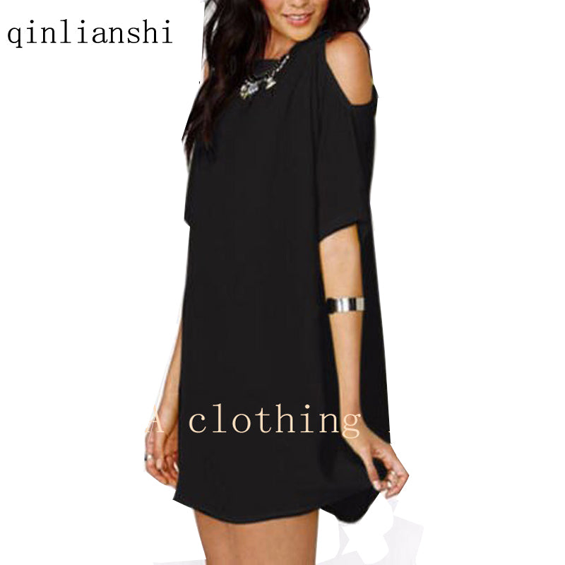 Natural A-line Dress Short Sleeved Dress And 9 Color Spot In 6 Yards