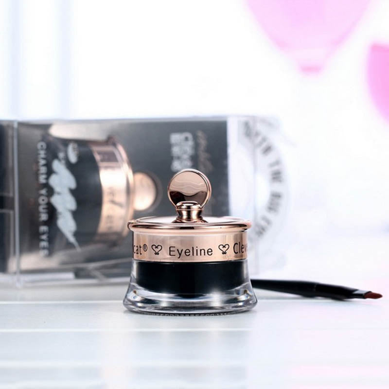 Waterproof Black Eyeliner Cream Gel Beauty Cosmetics Lasting Easy To Color No Bloom 4g Apply To Eye Makeup 2017 Magic