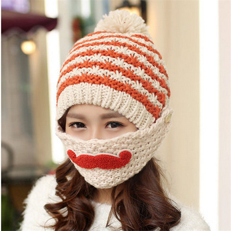 Hot Sale Fashion Warm Female Beanies Cap New Brand  Unique Design  Knitted Hat For Christmas Gift  women winter hat