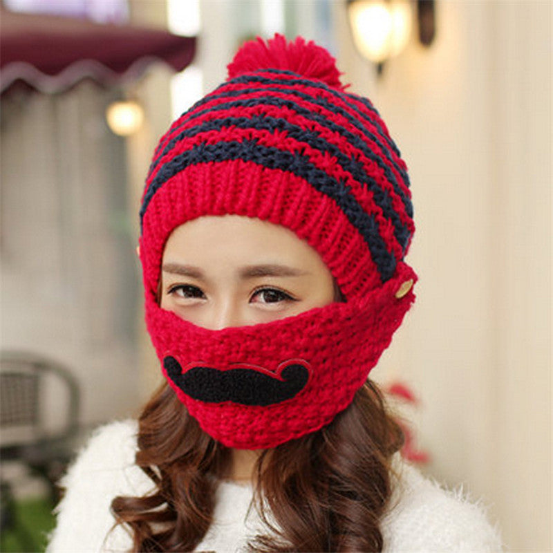 Hot Sale Fashion Warm Female Beanies Cap New Brand  Unique Design  Knitted Hat For Christmas Gift  women winter hat