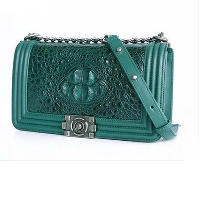 Gete 2016 new crocodile handbag inclined shoulder bag leather crocodile small perfume bag shoulder bag lady bags
