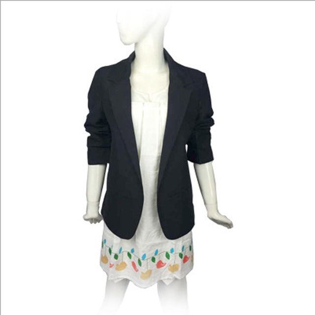 Small candy-colored suit jacket sleeve without deduction women curling female suit