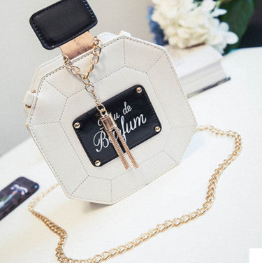 2016 Vintage PU Leather Messenger bag Perfume Bottle Chain Mini Clutch Bag Fashion Party Women Bags 2016 Evening Bags
