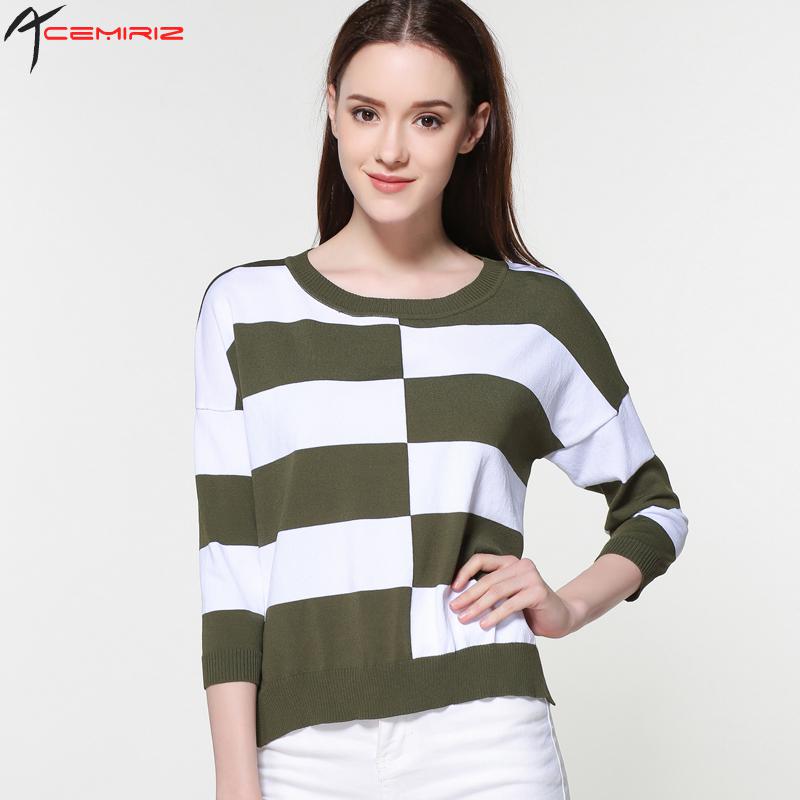 European Style  Stripes Thin Knitting Sweater IV-1017