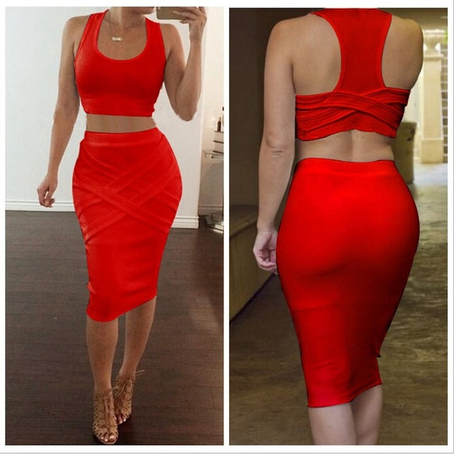 Sexy bandage Dresses   package hip Dresses Europe
