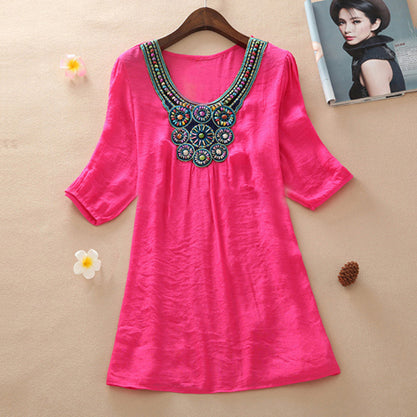 Beads embroidery fertilizer to increase women's bamboo cotton