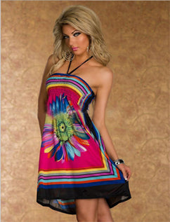 Bohemian fashion printed dress