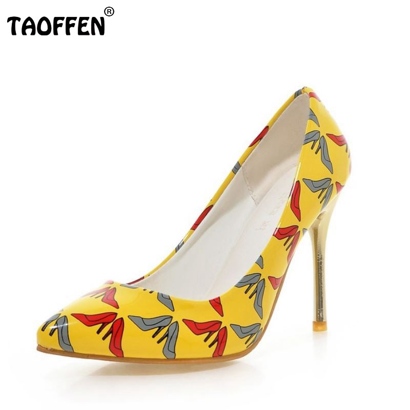 brand women high heel shoes new pattern spring fashion ladies quality female point toe footwear dress shoes size 34-39 P23276