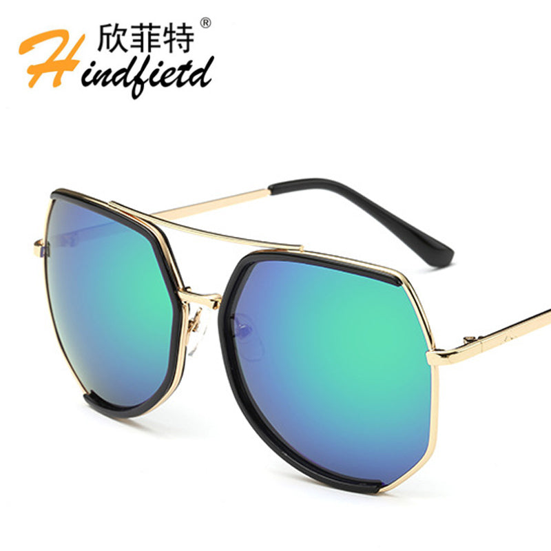 Colour Men Polarized Sunglasses Women Alloy frame Sunglass Reflective UV400 lens Eyeglasses