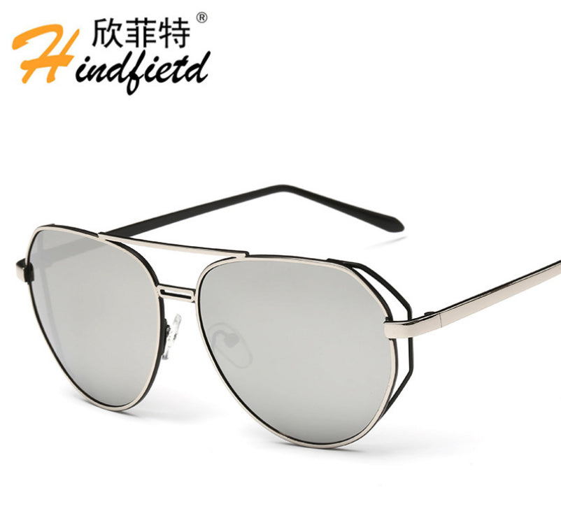 Women Polarized Hot Selling Men Alloy frame Sunglasses Reflective UV400 lens Eyeglasses