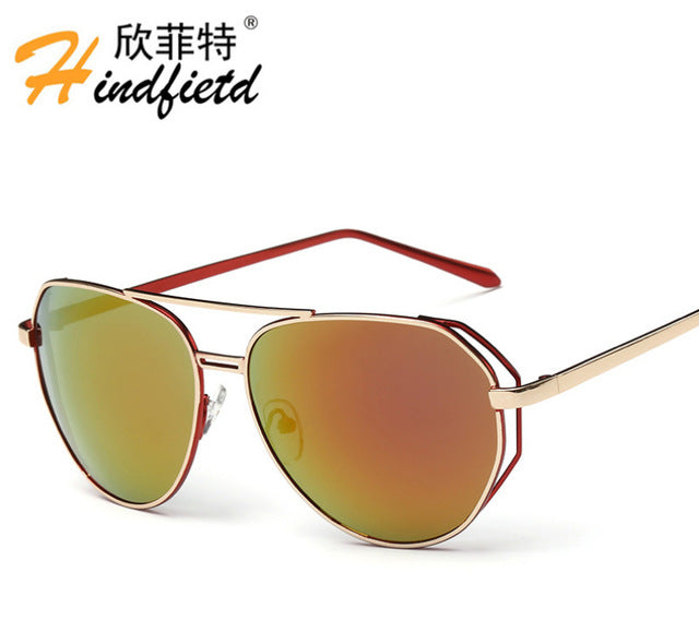 Women Polarized Hot Selling Men Alloy frame Sunglasses Reflective UV400 lens Eyeglasses