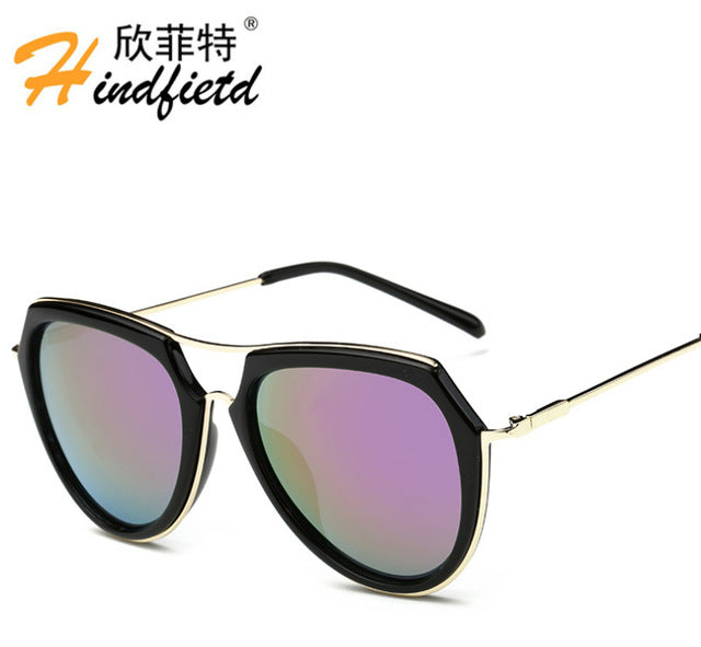 Women Polarized Sunglasses Men Alloy frame Sunglasses Reflective UV400 lens Eyeglasses