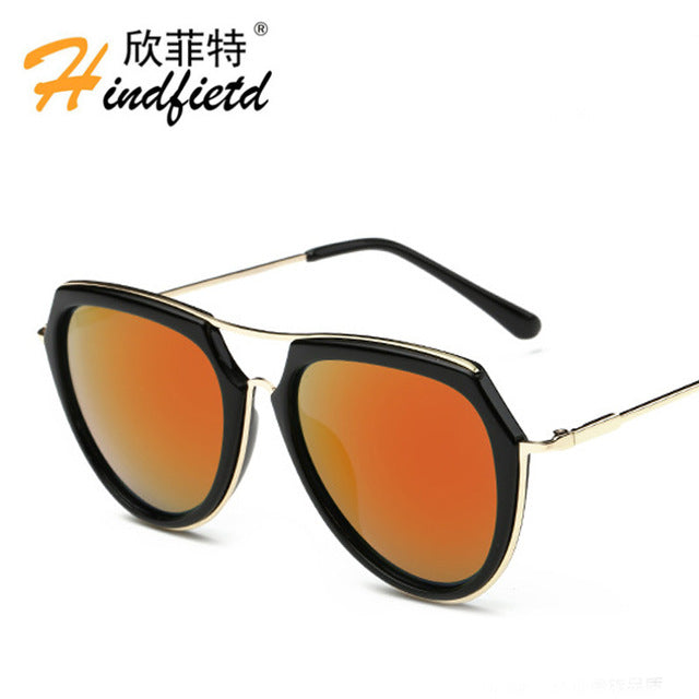 Women Polarized Sunglasses Men Alloy frame Sunglasses Reflective UV400 lens Eyeglasses