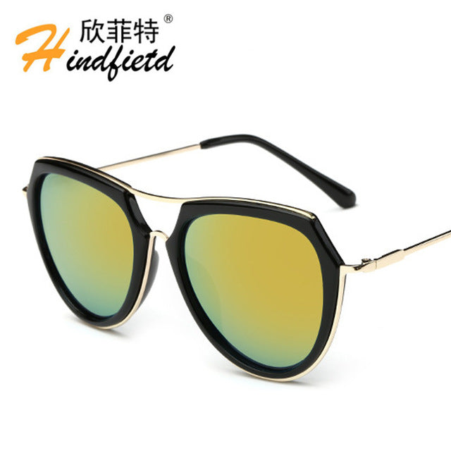 Women Polarized Sunglasses Men Alloy frame Sunglasses Reflective UV400 lens Eyeglasses