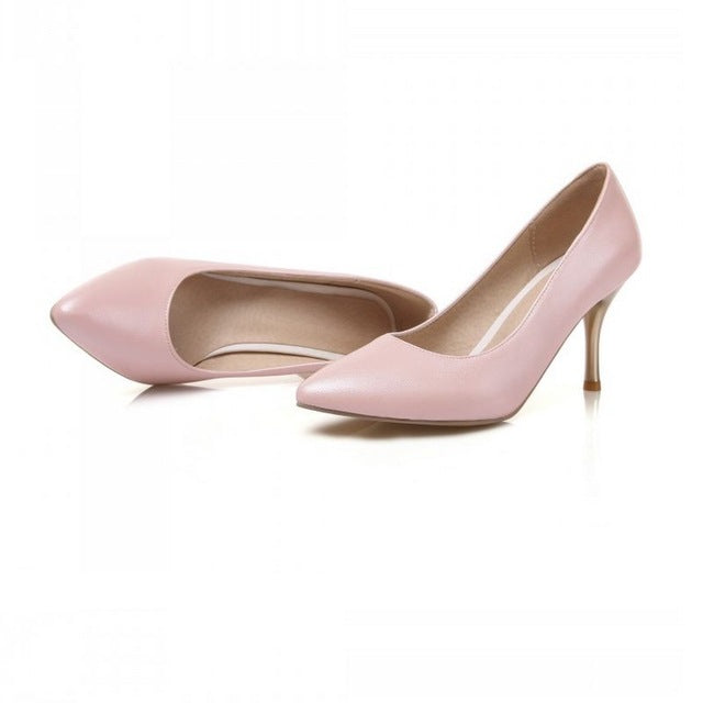 size 30-48 lady thin high heel shoes pointed toe concise shoes women fashion ladies pumps quality footwear  heels shoes