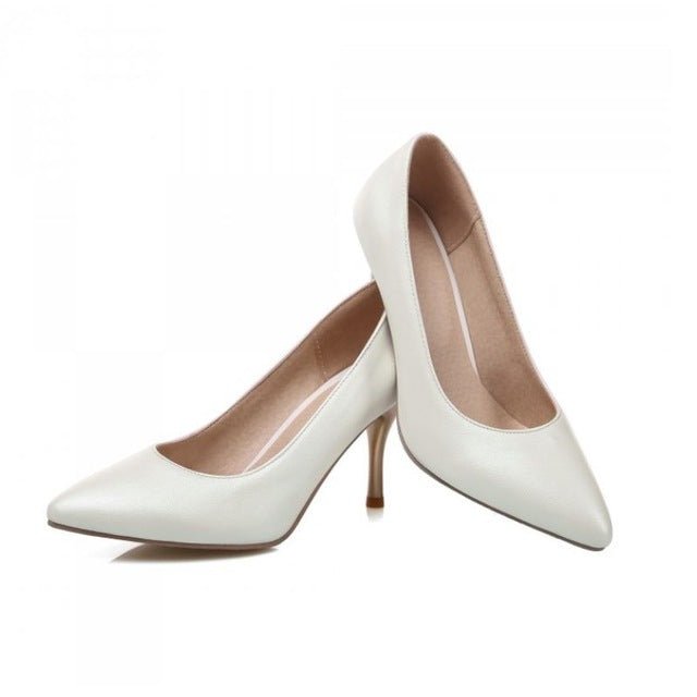 size 30-48 lady thin high heel shoes pointed toe concise shoes women fashion ladies pumps quality footwear  heels shoes