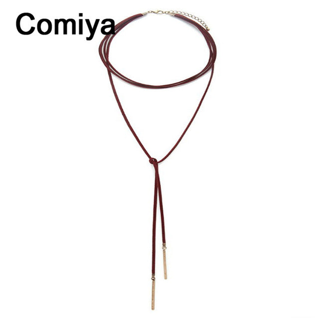 Comiya Rope Chains Gotic Vintage Necklace