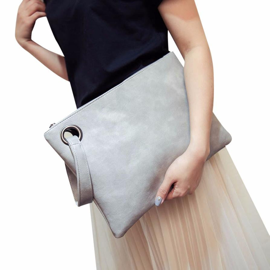 womens clutch bag leather envelope evening bag female Clutches Women's Messenger Bags