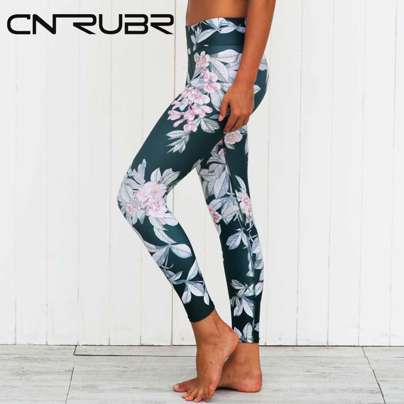 Hot Sale Ladies Printing  Pants Fitness Polyester Tight Dance Pants