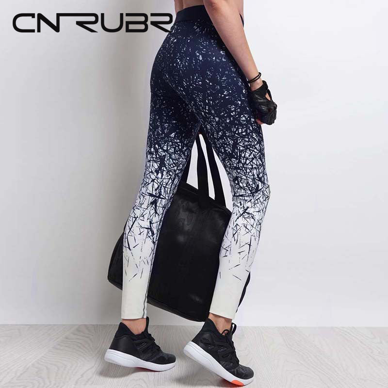 Printed  Pant Stretch  Pants Elasticity Casual Casual Tight Pants