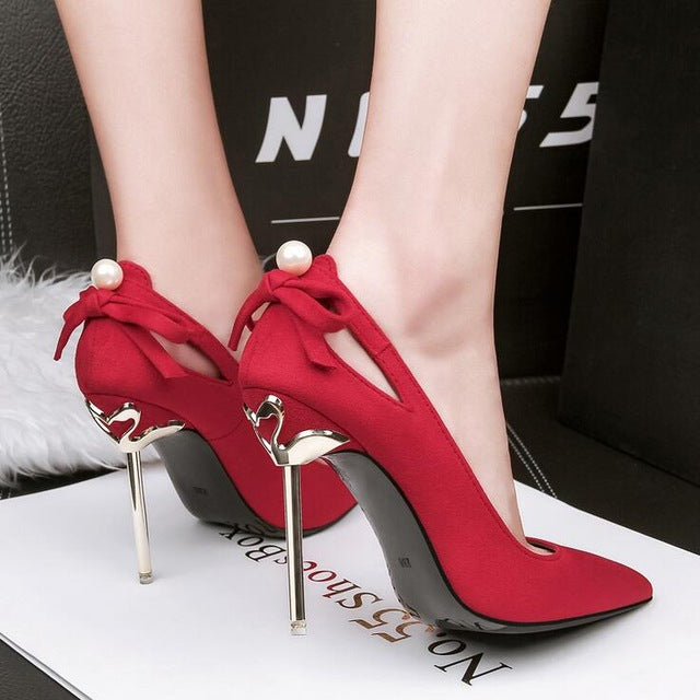 Fashion New Office Lady Pointed Toe 9cm Red Bottom High Heels Shoes Mixed Colors Red Sole Women Pumps Woman Pumps Tacones Party