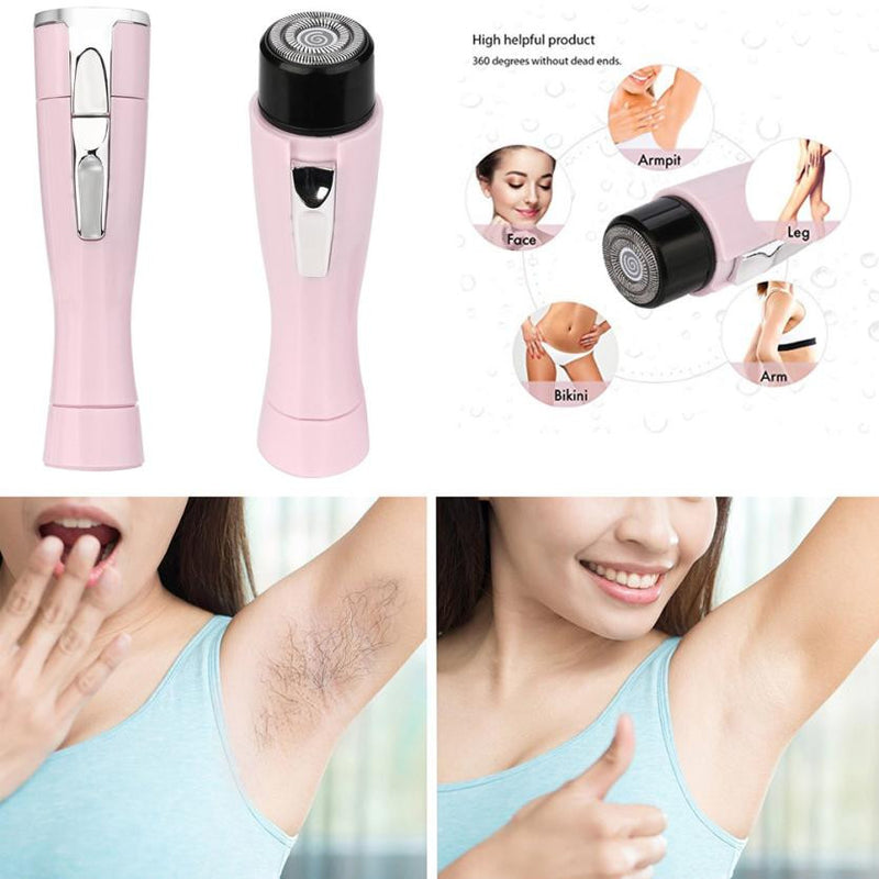 Waterproof Electric Lady Women Shaver Mini Female Body Hair Removal Razor Trimmer Facial Depilation Machine Armpits Smooth