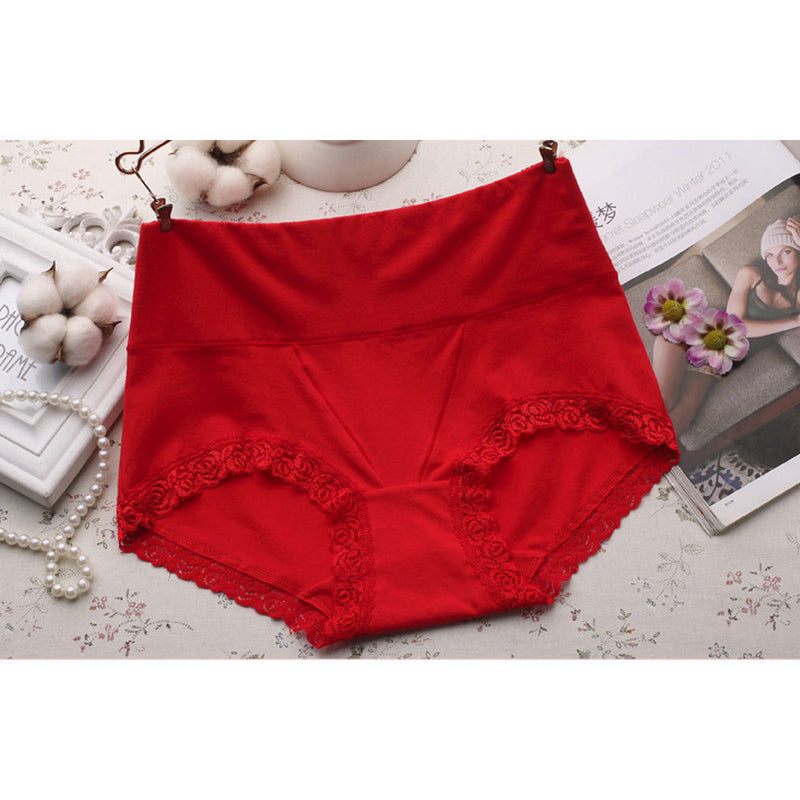 2017 Women Cotton Seamless Briefs Underwear High Waist Panties Lingerie BG L