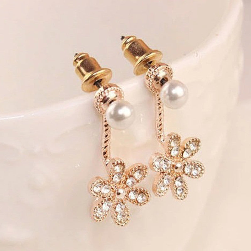 1Pair Women's Five flower Of Design Of Stud Earrings
