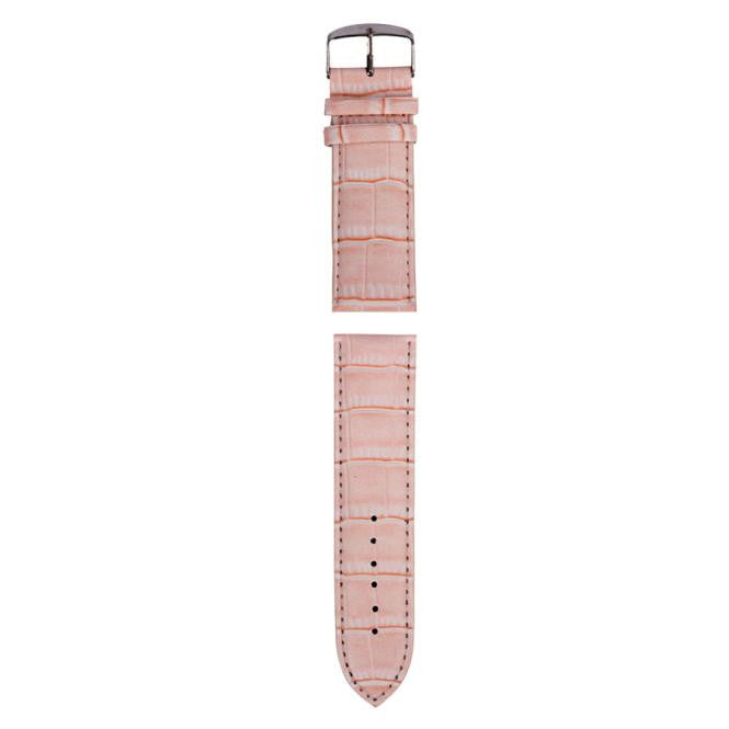 12mm High Quality Soft Sweatband Leather Strap Steel Buckle Wrist Watch Band BK