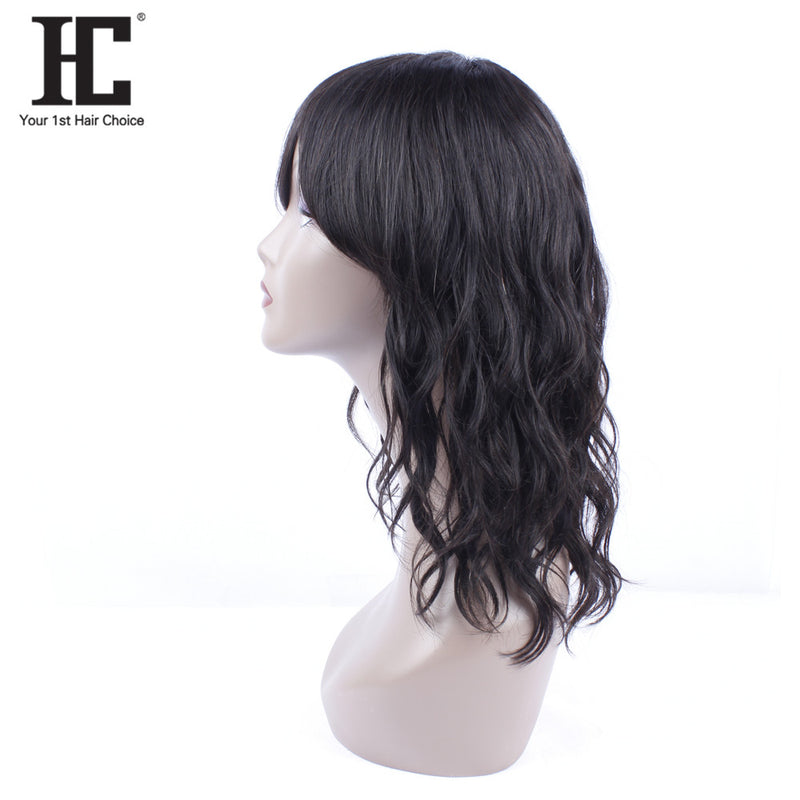 HC Brazilian Human Hair Wigs For Black Women Natural Wave 150% Density Natural Color Non Remy Hair Wig Free Shipping