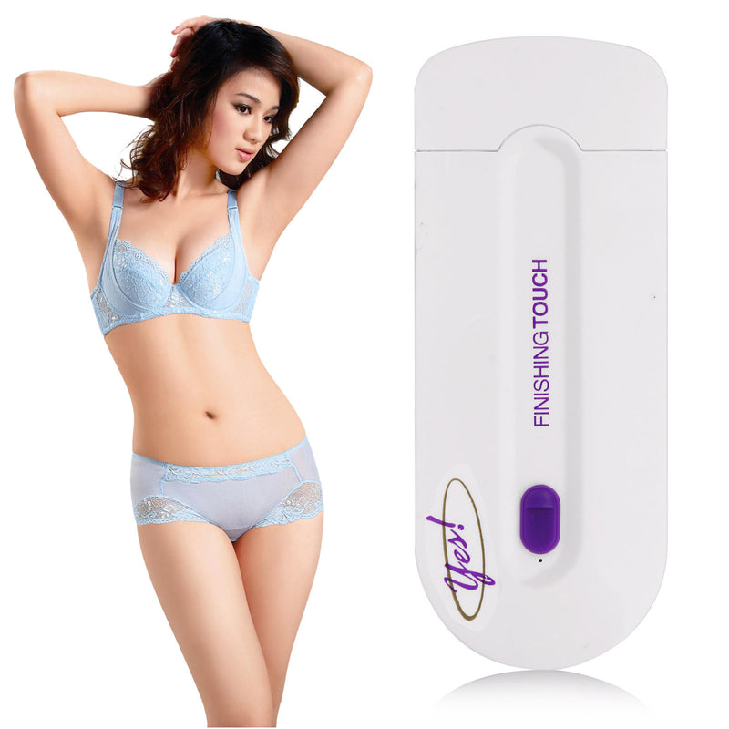 YES Finishing Touch Hair Remover As Seen on TV Instant & Pain Free Hair Removal with Laser Sensor Light Safely Shaver