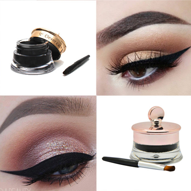 Magic Waterproof Black Eyeliner Cream Gel Beauty Cosmetics Lasting Easy To Color No Bloom 4g Apply To Eye Makeup